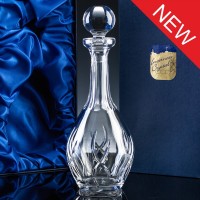 Inverness Crystal Elite Fully Cut Wine Decanter, Single, Satin Boxed